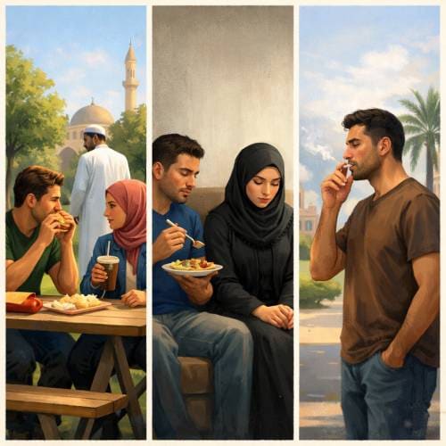 Visiting Dubai During Ramadan - Eating and Smoking Rules