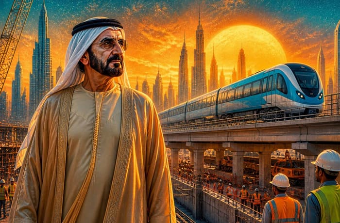 HH Sheikh Mohammed Launches Dubai Metro Blue Line