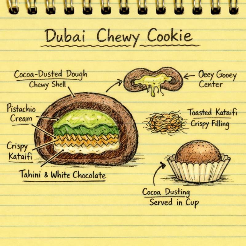 Dubai Chewy Cookie
