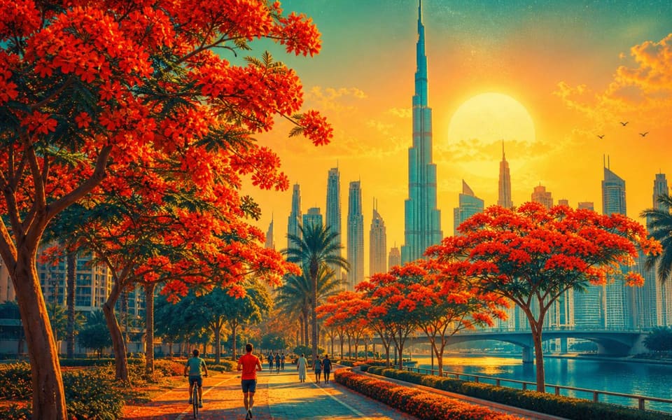 Flame Tree HH Sheikh Hamdan