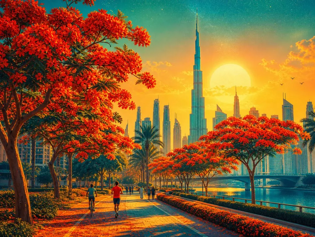 Flame Tree HH Sheikh Hamdan