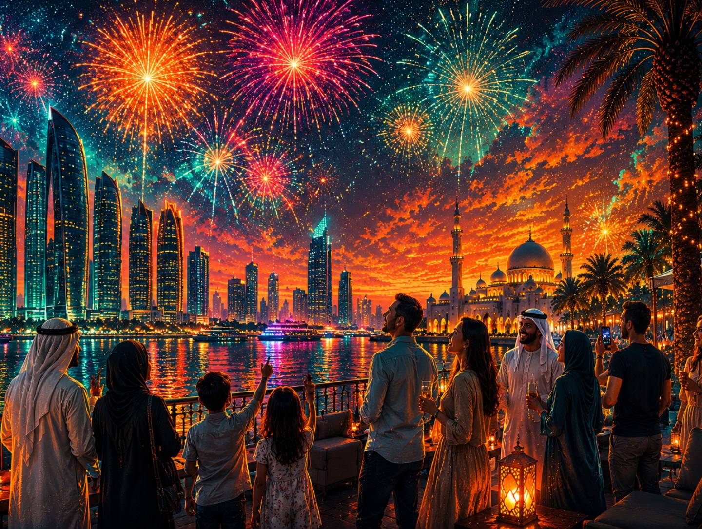 Abu Dhabi Eid Al Adha 2026 Fireworks